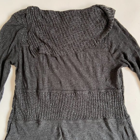 Snoskins Women size S gray Shawl Collar pullover sweater made in USA - Picture 8 of 10